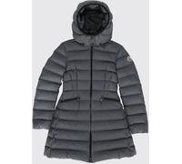 MONCLER Girl's Charpal Long Nylon Down Jacket with Hood - Size: 6 - male