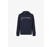 Moncler Grenoble Mens Moncler Grenoble Logo-Embossed Cotton-Jersey Hoody Navy XL