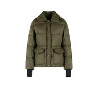 Moncler Grenoble ruffle-trimmed down jacket - Green 1-2-3