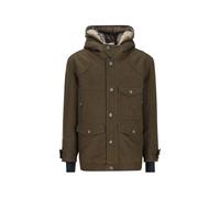 Moncler Grenoble shearling-trim hooded jacket - Green 4