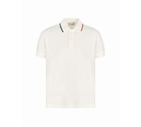 Moncler Kids Trim Collar Polo White