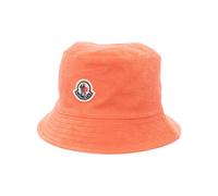Moncler logo-patch reversible bucket hat - Orange S