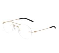 Moncler ME1003 1006 Unisex Optical frames Steel Gold Transparent Geometric Normal