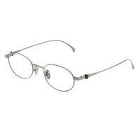 Moncler ME1018TD 1005 Unisex Optical frames Titanium Grey Transparent Round Normal
