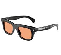 Moncler ME6004 CLARO 300174 Unisex Sunglasses Acetate Black Orange Squared Normal