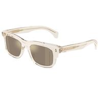 Moncler ME6004 CLARO 30035A Unisex Sunglasses Acetate White Brown Squared Mirror