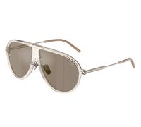 Moncler ME6009 GLYDE 30035A Unisex Sunglasses Acetate Transparent Brown Pilot Normal Mirrored