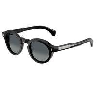 Moncler ME6012 AURONE 30013C Unisex Sunglasses Acetate Black Grey Round Normal Nuanced