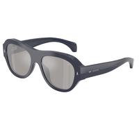Moncler Unisex Sunglass ME6015U Elevane - Frame color: Shiny Dark Blue, Lens color: Mirror Silver