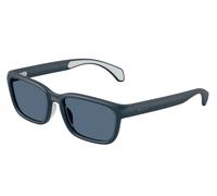 Moncler Unisex Sunglass ME8002 Slicka - Frame color: Matte Blue, Lens color: Dark Blue
