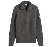 Moncler Men's Alpaca Wool Zip Jumper Grey