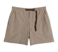 Moncler Men's Check Drawstring Shorts Brown Large