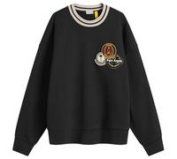Moncler Men's Genius x Palm Angels Racing Badge Sweatshirt Black