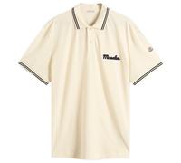Moncler Men's Short Sleeve Logo Polo White