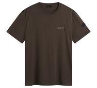 Moncler Men's Stripe Logo Short Sleeve T-Shirt Brown Large