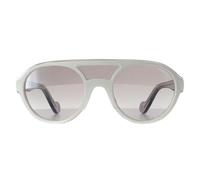 Moncler ML0052 Unisex White Transparent Grey Sunglasses