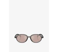 Moncler Moncler Me8006 Caprice Oval-Frame Injected Sunglasses Grey