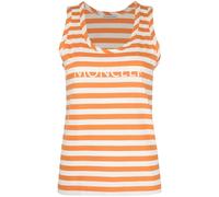 Moncler striped logo-print tank top - Orange S