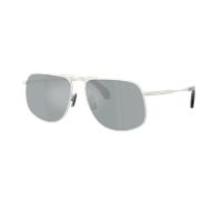Moncler Unisex Sunglass ME4014 Vitessa - Frame color: Matte Silver, Lens color: Mirror Blue