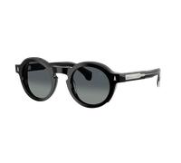 Moncler Unisex Sunglass ME6012 AURONE - Frame color: Shiny Black, Lens color: Gradient Grey