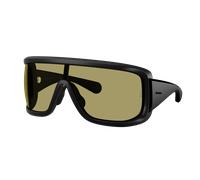Moncler Unisex Sunglass ME8003 Snowseeker - Frame color: Matte Black, Lens color: Green