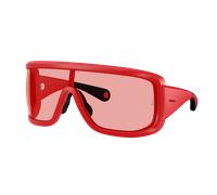 Moncler Unisex Sunglass ME8003 Snowseeker - Frame color: Matte Red, Lens color: Red
