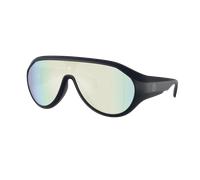 Moncler Unisex Sunglass ME8009U BOMBOLLE - Frame color: Matte Dark Blue, Lens color: Blue Mirror White