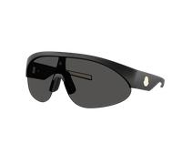 Moncler Unisex Sunglass ME8019U MYRR - Frame color: Rubber Black, Lens color: Solid Grey