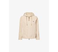 Moncler Womens Moncler Sarracenia Hooded Tech-Woven Jacket Beige M