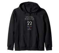 Moncontour Number 22 Côtes d'Armor Bretagne France Zip Hoodie