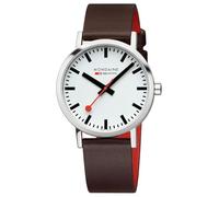 Mondaine A658.30323.11SBGV Men's Analogue Quartz Watch with Leather Strap, Brown