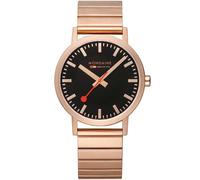 Mondaine A660.30360.16SBR Classic Black And pink 40mm 3ATM Quartz Unisex Blac...