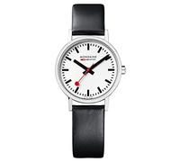 Mondaine Classic A658.30323.11SBB Women's Watch 30mm, 30m Water Resistant | Women's Watch, 30mm Stainless Steel Case, 30m Water Resistant, Hardened Mineral Crystal Glass, Black Leather Watch Band