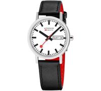 Mondaine Classic Day Date Vegan Grape Leather Watch MD-393