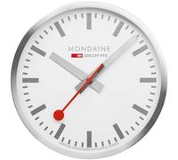 Mondaine Clock Wall Kitchen Silver Watch MD-358