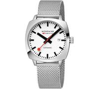 Mondaine Cushion Automatic White Bracelet Watch MD-501