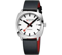 Mondaine Cushion Automatic White Watch MD-500