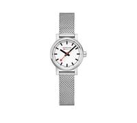 Mondaine Evo2 26 Mm Stainless Steel Ladies Watch, Silver, Women Ilver