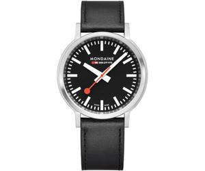 Mondaine Men Analog Quartz Watch with Leather Strap MST.41020.LBV.2SE