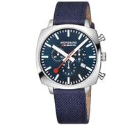 Mondaine Men's Watch Chronograph Wrist Watch 41 MM MSL.41440.LD.SET Textile