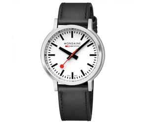Mondaine Men Analog Swiss Quartz Watch with Plastic Strap MST.4101B.LBV.2SE