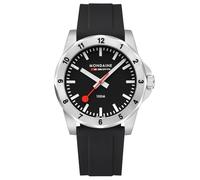 Mondaine Men Analog Swiss Quartz Watch with Silicone Strap MSN.42120.RB
