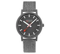 Mondaine Essence Quartz Grey Dial Grey Textile Strap Unisex Watch MS1.41180.LH