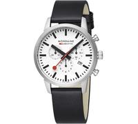 Mondaine MSD.41411.LBV Mens Watch SBB Neo Chronograph 41mm 5ATM