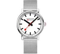 Mondaine MSE.40110.SM Wristwatch Evo2 40mm 3ATM Quartz Unisex White Silver Me...