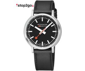 Mondaine MST.41020.LBV.2SE Mens Watch SBB Stop2Go 41mm 3ATM
