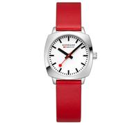 Mondaine Petite Ladies Quartz Watch MSL.31110.LCV Cushion Square White Dial 50M