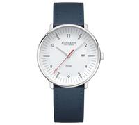 Mondaine Solar MLE.41910.LDV Unisex Watch, 41 mm, Solar Movement | 5 ATM (50 m) water resistance, vegan apple leather strap, stainless steel case