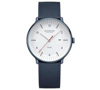 Mondaine Solar MLE.41910.LQV Unisex Watch, 41 mm, Solar Movement | Double-domed sapphire crystal, 5 ATM (50 m) water resistance, vegan apple leather strap, stainless steel case