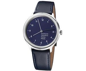 Mondaine Unisex-Adult Analog Quartz Watch with Leather Strap MH1.R2240.LD
